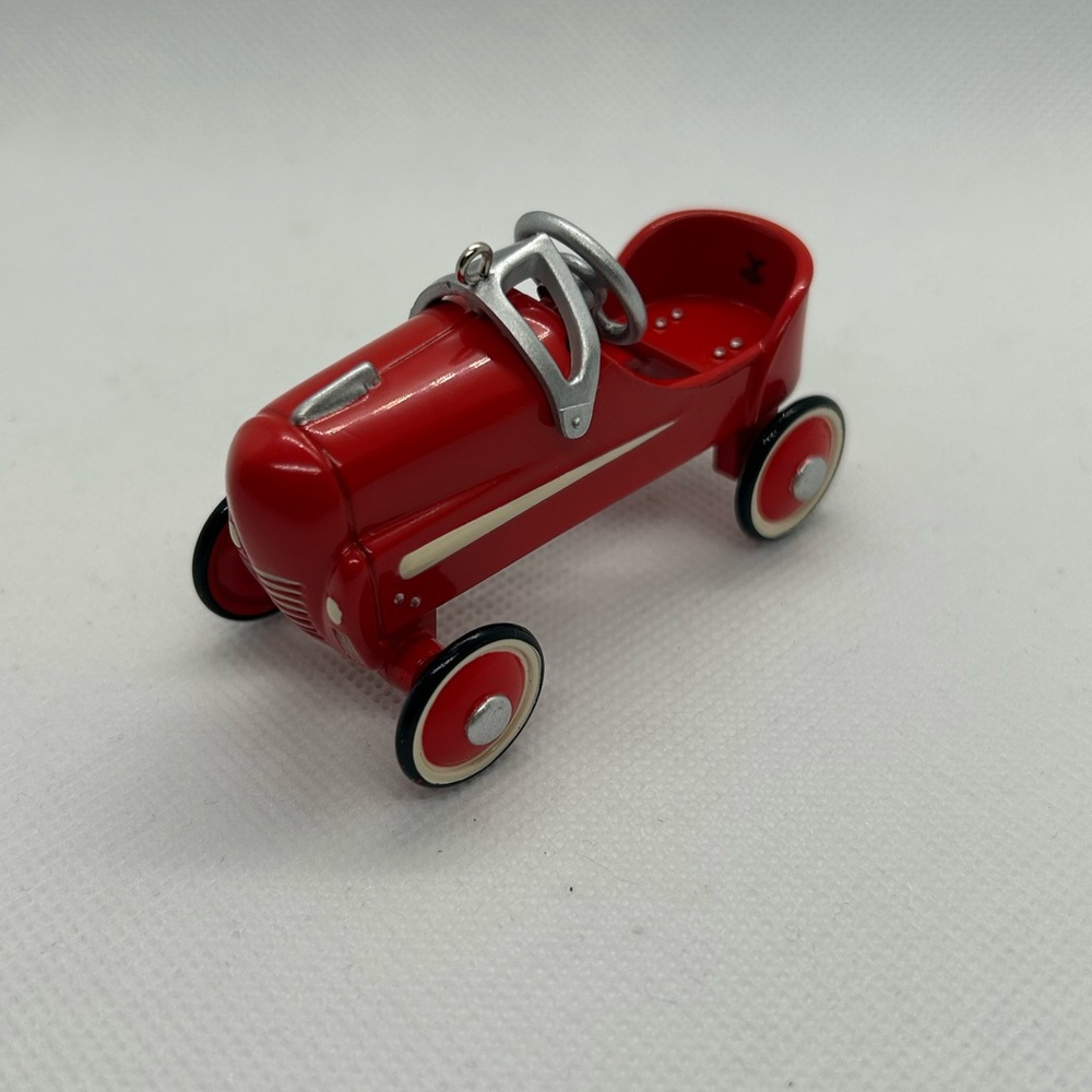 Hallmark Red and Silver Classic Car Ornament